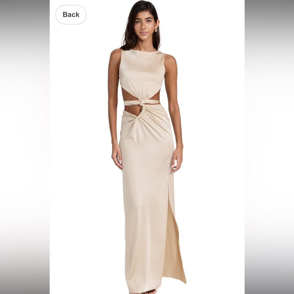 Baobab Collection Cream Backless Dress